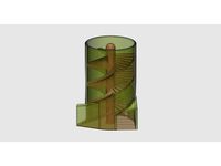 Dice Tower Triple Turbine by ricktress