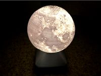 Moon globe LED lamp by mcgeehd