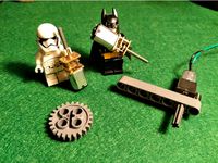 N20 Motor LEGO compatible mount & axle by GadgetWorkbench