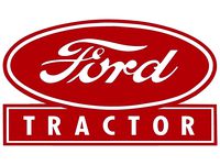 Vintage Ford Tractor Sign Litho by chryslerjunkandstuff