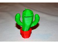 Smiling Cactus - Easy Print by lokster