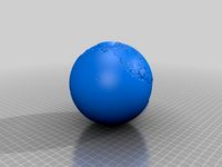 Lithophane / 3d model of Earth by raTMole
