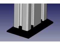 Profile 40x40 and 40x80 cap / foot  by jhpfilho