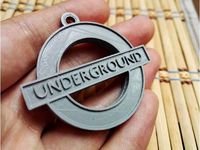 London underground logo keychain by fakesmile