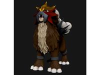Legendary Pokemon Entei by aijouART