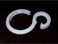 Shower Rail Curtain Hook by Vargr