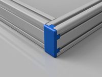 20x40 Aluminium Extrusion End Cap, I-Type, Slot 5 (e.g. Anet PK8) by Xcion