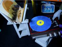 1/3 vinyl record player and albums for ball joint dolls bjd by SorrowBJD
