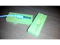 3,5 jack connector press mold for hot glue by Dionisnation