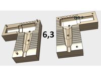 Press mold for notebook power connector Ø6,3 mm like "Г" by Dionisnation