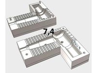 Press mold for notebook power connector Ø7.4 mm like "Г" by Dionisnation