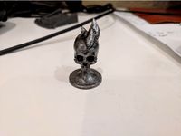 Flaming Skull by VirtuallyJason