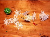 foldable Spiderweb - 28mm decoration by pyrokahd