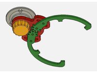 Rotary trash rack under the desk by Steve5092