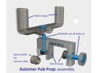 Dulcimer Pub Table Clamp by chrishornby