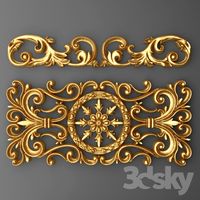 Stucco, pattern, carving, grating.