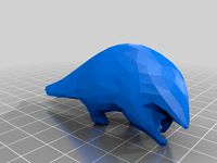 Pangolin low poly by ghene