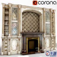 Wardrobe with fireplace