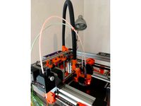 Flex support for genuine X carriage of Hypercube Evolution  by Jcc37