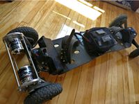 Electric Mountainboard with 3D printed motor mounts,enclosures and pulleys by P3X