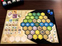 Castles of Burgundy Player Mat Overlay by sillyfrog