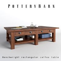 Benchwright rectangular coffee table
