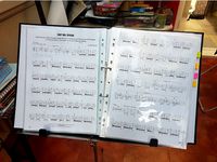 Music stand helper by glowingturnip