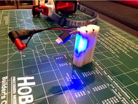 Slim 18650 Fatshark Case with Cell Checker by markschabacker