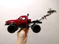 WPL 1/16 Hilux C14 FPV Gopro Mobius Mount by edwardchew