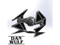 Star Wars Legion Terrain - DWG TIE Interceptor by DanWulf