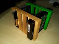 4x 3,5" to 3x 5,25" Adapter by Schoba