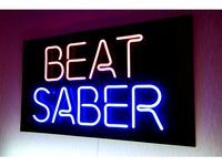 The Beat Saber Neon Sign by syou0351