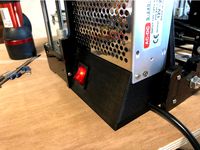 Power Supply Cover and Switch for ANET A6 by Strai