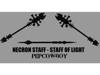 Necron staff - staff of light by Pepcowboy