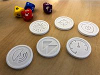 Gaming Tokens x 6 (Star Legions: Spaceship Fleet Battles) by th7dude