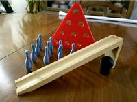 Ramp for Table Bowling Game by kramnuts