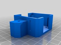 Re-X Carriage (Titan Aero extruder, Re-D-Bot) - THINNER Motor Holder by ThinkSnow