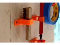 spark plug cleaning brush wall mount by Fablab_Ideenreich