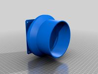 120mm fan attachment for 150mm / 15" air duct  by camelCase