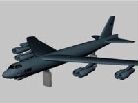 Low Poly B-52 by jonbourg