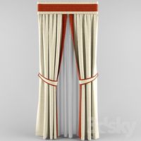 curtains with picked and bando