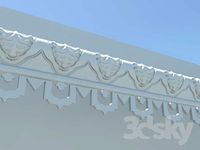 East, stucco, ornamental cornice