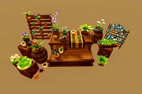 Stylized Flower Greenhouse