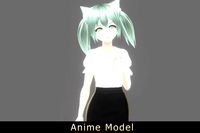 Anime Character : Female005 (OL Style Suit / Contain VRM)