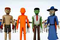 Hyper-Casual Characters Professions (Male)