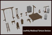 LowPoly Medieval Torture Devices