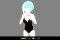 Anime Character : Female No.007 (Sexy Waiter / Contain VRM)