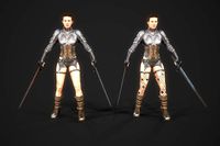 Woman with the swords