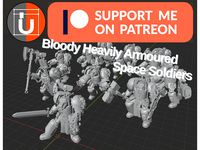 Bloody Heavily Armoured Space Soldiers by PhysUdo
