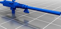 28mm Futuristic 50 Cal Machinegun by Kitsmashing